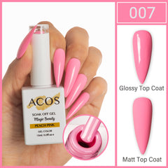 ACOS Magic Beauty Gel Polish Colour Peach Pink(007)