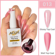 ACOS Magic Beauty Gel Polish Colour CARMINE PURPLE(013)