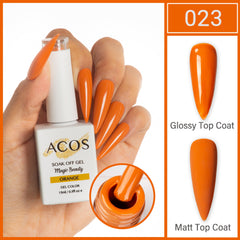 ACOS Magic Beauty Gel Polish Colour Orange(023)