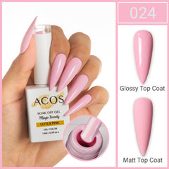 ACOS Magic Beauty Gel Polish Colour Lotus Pink(024)