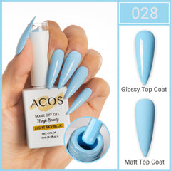 ACOS Magic Beauty Gel Polish Colour Light Sky Blue(028)