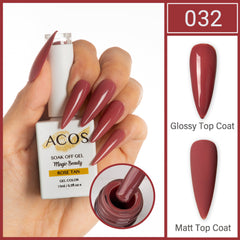 ACOS Magic Beauty Gel Polish Colour Rose Tan(032)