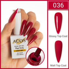 ACOS Magic Beauty Gel Polish Colour Light Red(036)