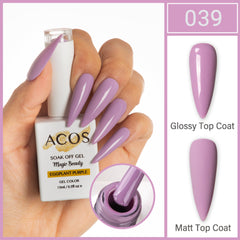 ACOS Magic Beauty Gel Polish Colour Eggplant Purple(039)
