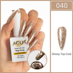 ACOS Magic Beauty Gel Polish Colour Glitter Gold(040)
