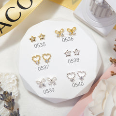 ACOS 3D Crystal Jewellery Nail Art Decorations--2pcs/pack (#0004) - Lashmer