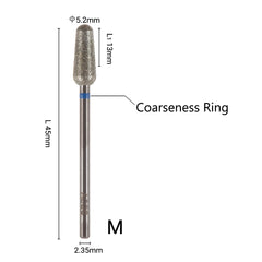 ACOS 5.2mm Conical Round Shape Nail Drill Bit (M) - Lashmer