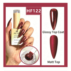 ACOS HEMA-free gel polish in Red Radiance, colour 122