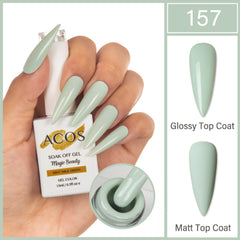 ACOS Magic Beauty Gel Polish Colour Mint Milk Green(157)