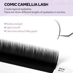 Lashmer Comic Camellia Lashes Mix Tray (20 Lines)