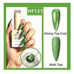 ACOS HEMA-free gel polish in Emerald Sparkle, colour 131