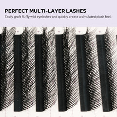 Lashmer 3D Camellia Lashes Mix Tray (20 Lines)