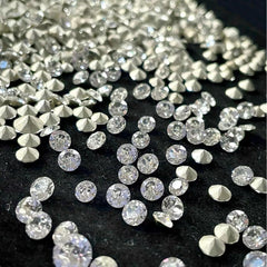 Super Shinny Pointy Base Round Crystals (100pcs/pack)