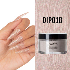 ACOS Dipping Powder Glitter Gold Colour (60g)