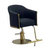 Karma Eden Salon Chair Black with Gold Base 02180103