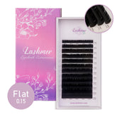 Matt Black Flat Lashes (0.15/0.20) D Curl - Lashmer