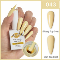ACOS Magic Beauty Gel Polish Colour Milky Yellow(043)