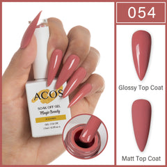 ACOS Magic Beauty Gel Polish Colour Peach Red(054)