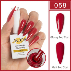 ACOS Magic Beauty Gel Polish Colour Mature Red(058)