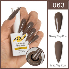 ACOS Magic Beauty Gel Polish Colour Dark Clay(063)