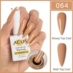 ACOS Magic Beauty Gel Polish Colour Yellow Clay(064)