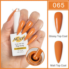 ACOS Magic Beauty Gel Polish Colour Bright Orange(065)