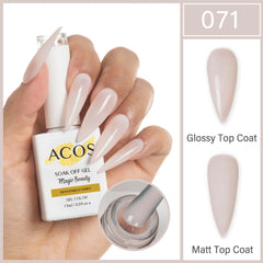 ACOS Magic Beauty Gel Polish Colour TRANSPARENT WHITE(071)
