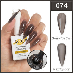 ACOS Magic Beauty Gel Polish Colour TRANSPARENT BLACK(074)