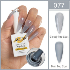 ACOS Magic Beauty Gel Polish Colour TRANSPARENT GREY BLUE(077)