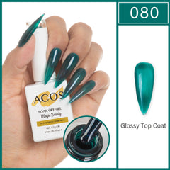 ACOS Magic Beauty Gel Polish TRANSPARENT DARK BLUE(080)