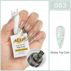 ACOS Magic Beauty Gel Polish Colour TRANSPARENT GLITTER MIX(083)