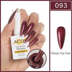 ACOS Magic Beauty Gel Polish GLOSSY DARK RED(093)
