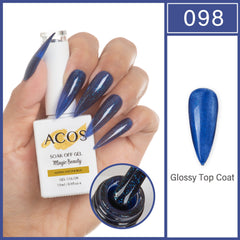 ACOS Magic Beauty Gel Polish GLOSSY GLITTER BLUE(098)