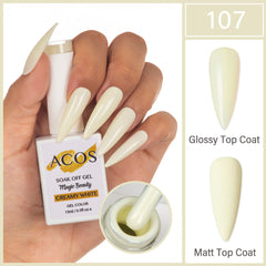 ACOS Magic Beauty Gel Polish Colour Creamy White(107)