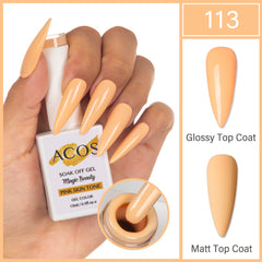 ACOS Magic Beauty Gel Polish Colour Pink Skin Tone(113)