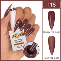 ACOS Magic Beauty Gel Colour Deep Berry Brown(118)