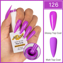 ACOS Magic Beauty Gel Polish Colour Roland Purple(126)