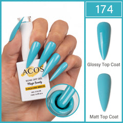 ACOS Magic Beauty Gel Polish Colour TURQUOISE BREEZE (174)