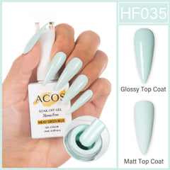 ACOS Hema Free Gel Colour MILKY GREEN BLUE(035)