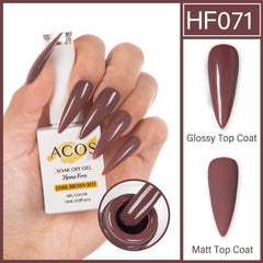 ACOS Hema Free Gel Colour DARK BROWN RED(071)