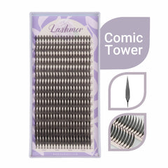 Comic Tower Lashes | Lashmer | C, D Curl