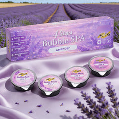 ACOS Bubble Spa Nail Deluxe Pedicure Kit 4 Steps - Lavender