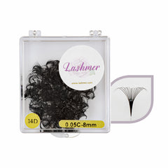14D Loose Promade Fans | Lashmer | C, D Curl - 1000 Fans