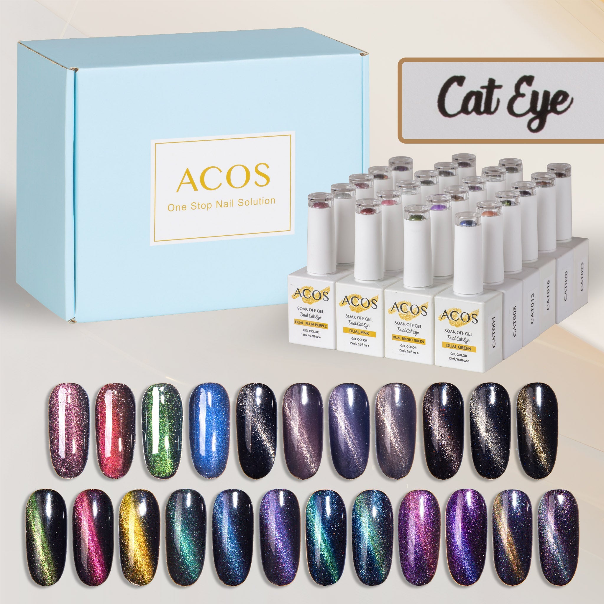 ACOS Cat Eye Gel Collection Kit (22 colors) - Lashmer