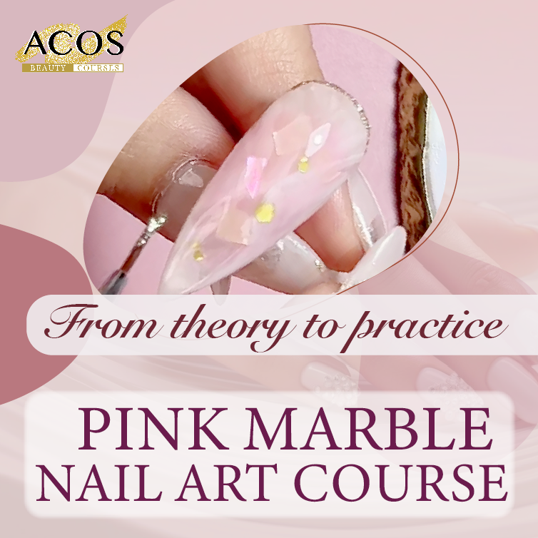 ACOS Pink Marble Nail Art Short Course - Lashmer