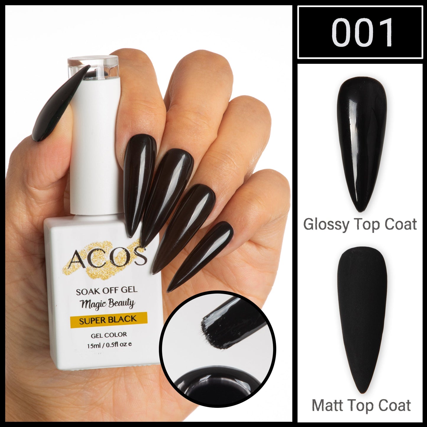 ACOS Magic Beauty Gel Colour Series #001 (15ml)