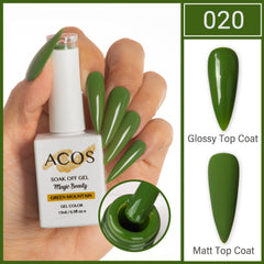 ACOS Magic Beauty Gel Polish Colour Green Mountain(020)