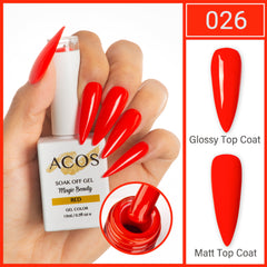 ACOS Magic Beauty Gel Polish Colour Red(026)
