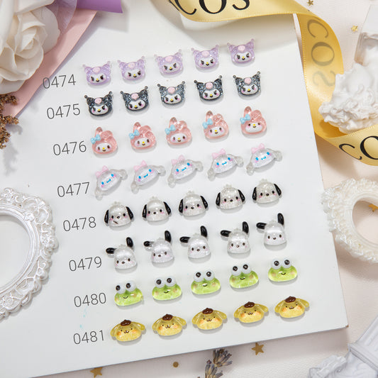 ACOS Resin Nail Art  Decorations--5pcs/pack (#0008)