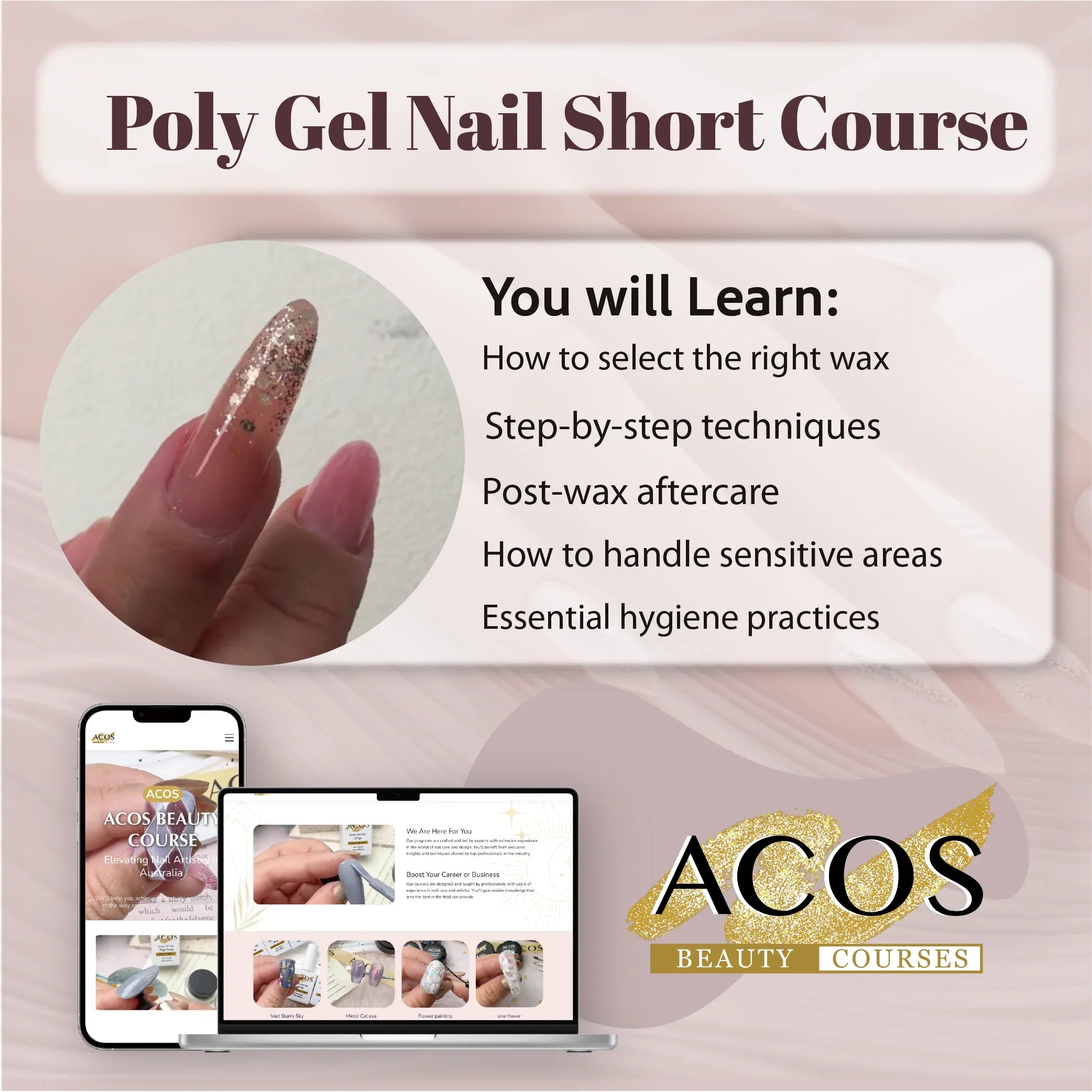 ACOS Poly Gel Nail Short Course - Lashmer
